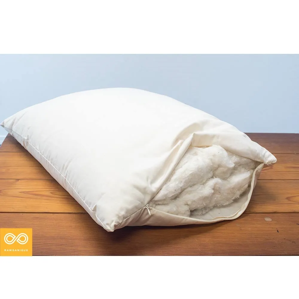 SOUTH CAROLINA 100% Organic Cotton Bed Pillow (Chemical-free; Handmade in USA)