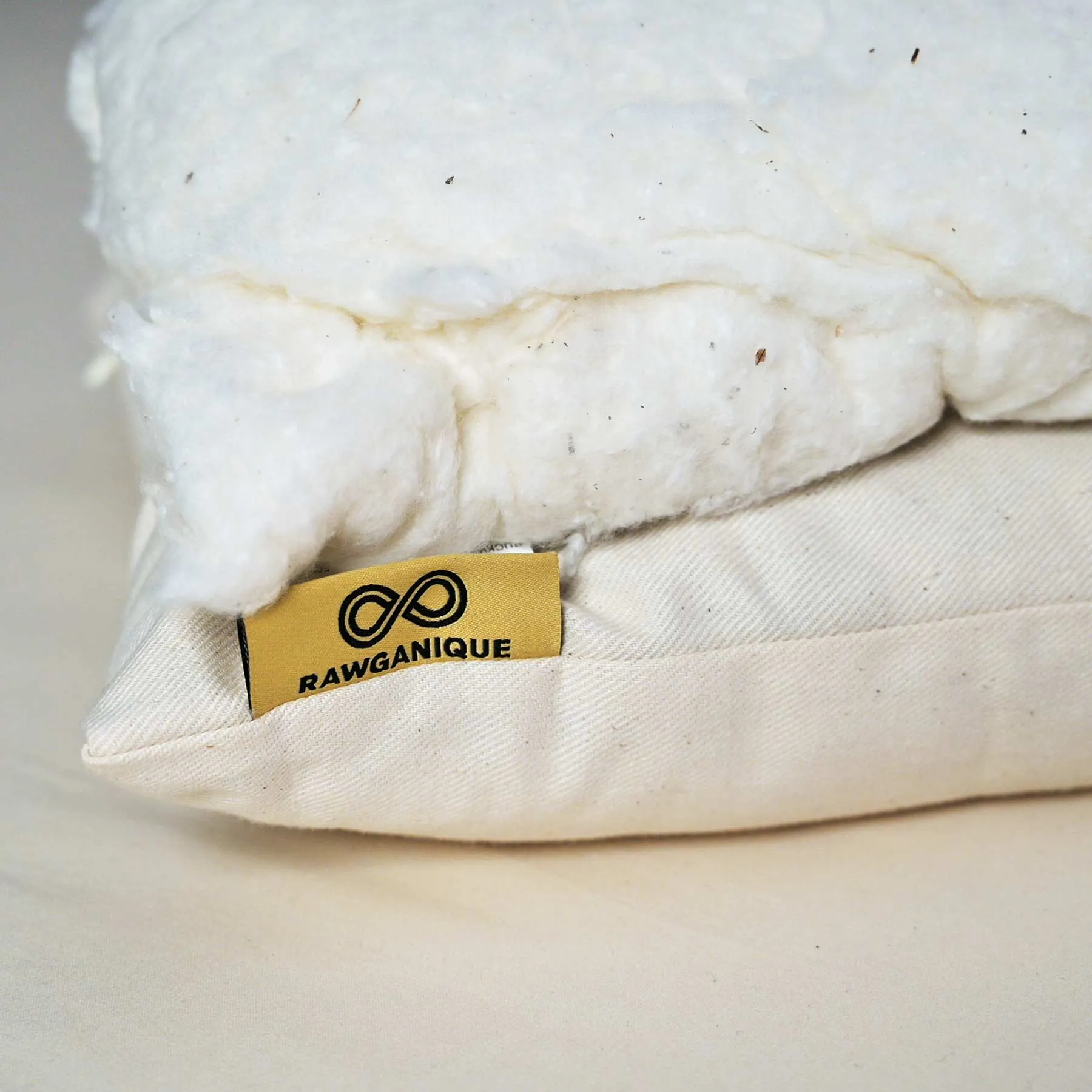 SOUTH CAROLINA 100% Organic Cotton Bed Pillow (Chemical-free; Handmade in USA)