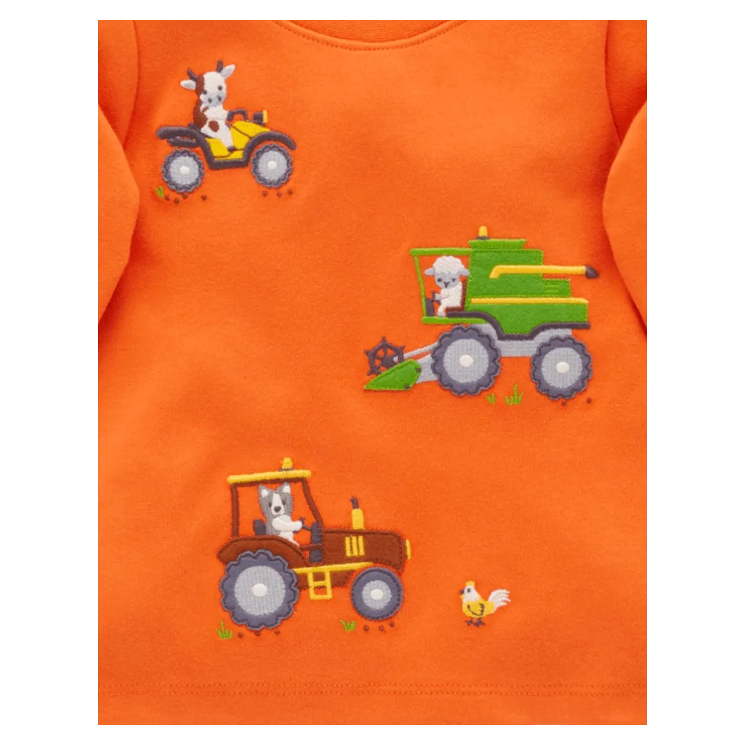 Thick Tee Working on the Farm - Pumpkin