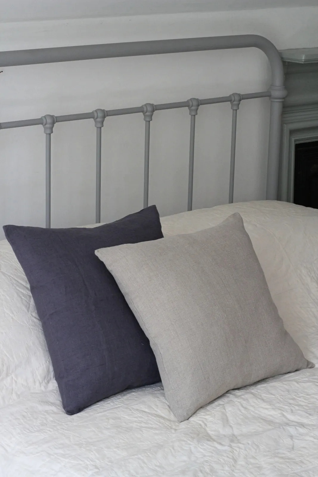 Washed Linen Cushion, Natural