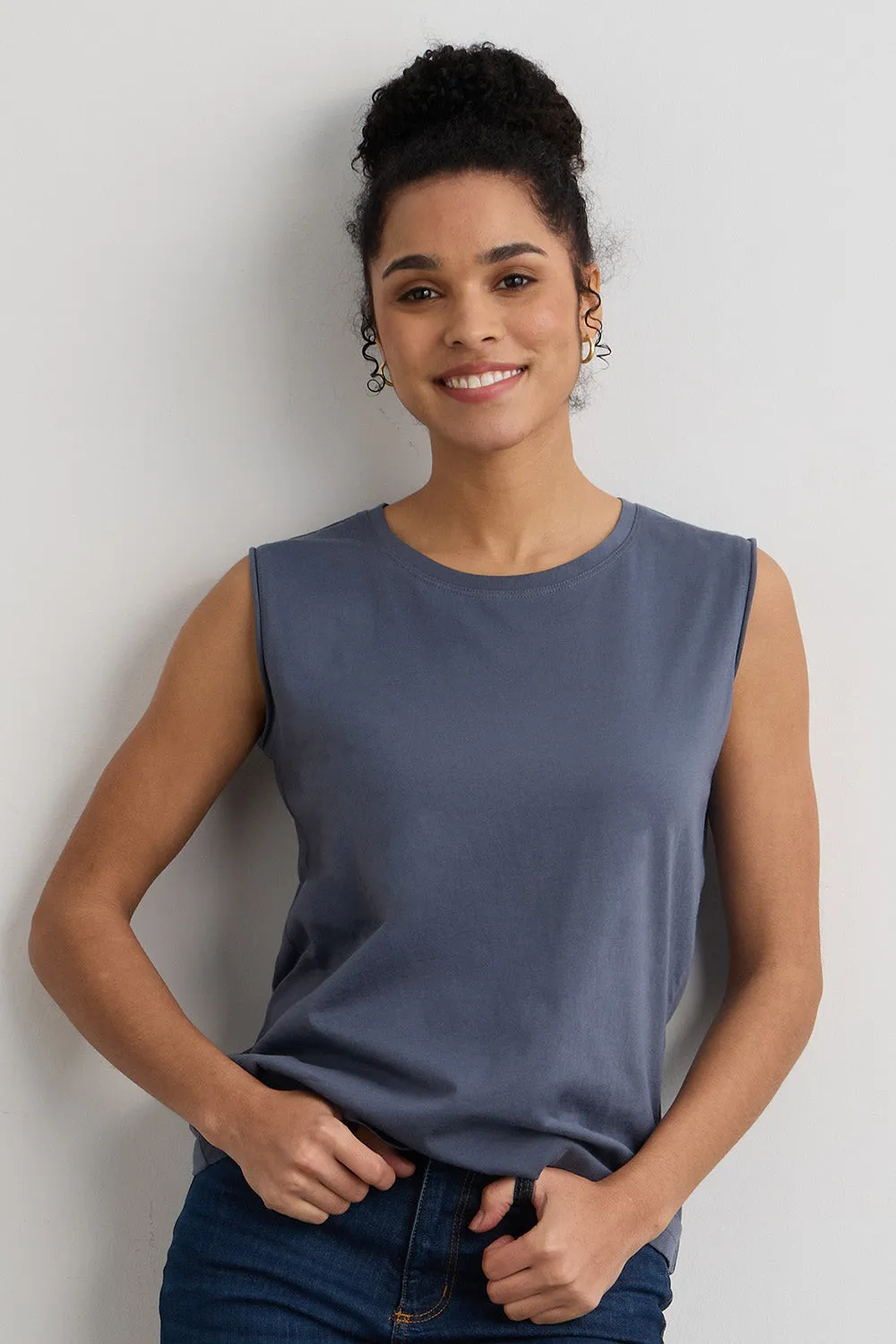 Women's 100% Organic Cotton Sleeveless Tee