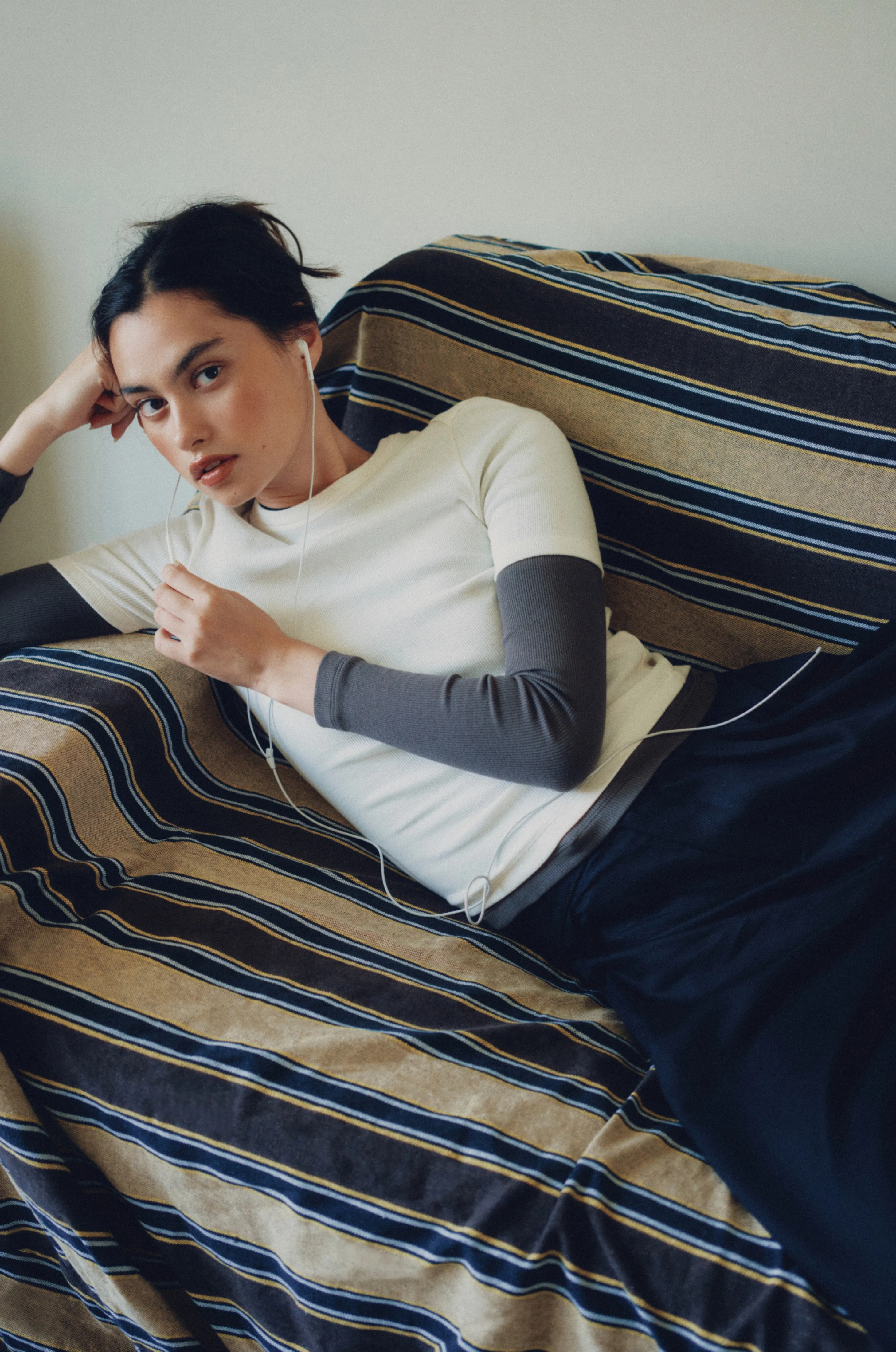 Women's Fitted Rib Tee in Marshmallow